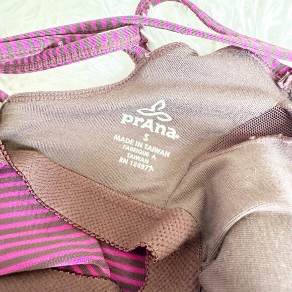 PrAna Striped Performance Dress Small Purple Pink Activewear Size Small - Picture 4 of 8